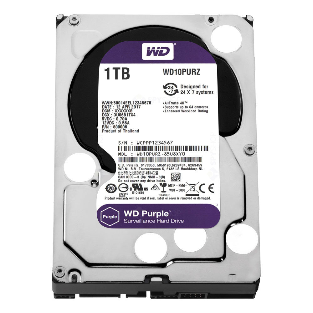 HARD DISK WD PURPLE PENTRU CAMERE FILMAT